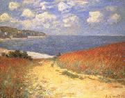 Claude Monet Path in the Wheat Fields at Pourville oil painting